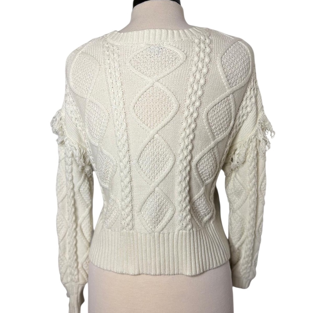Habitual Ivory Cable Knit Sweater